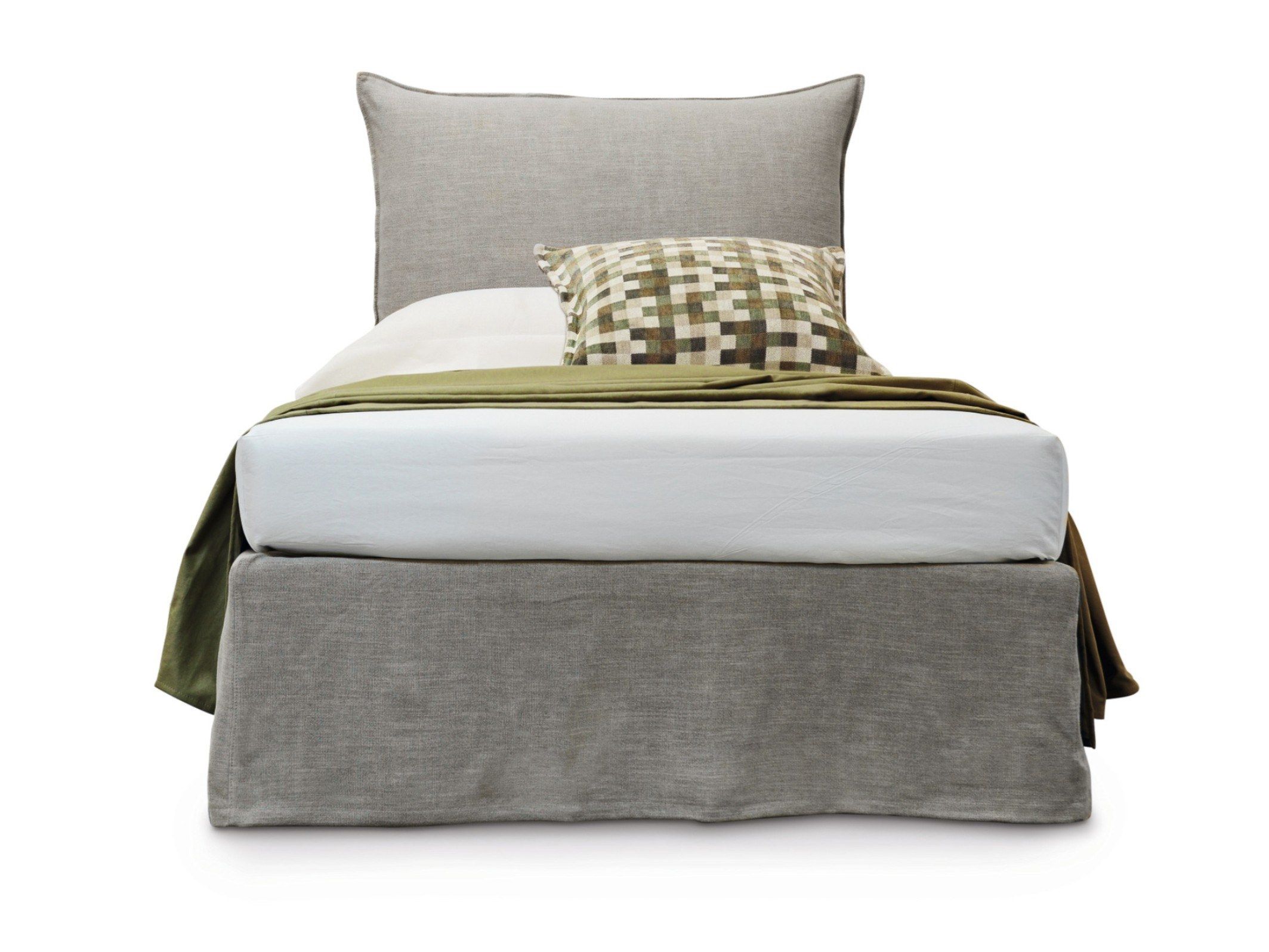 Односпальная съемная мягкая кровать Casamania & Horm Milos ARCH-00034134 - Вид №1