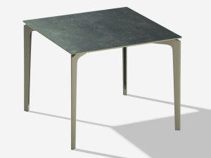 Квадратный садовый стол из керамогранита