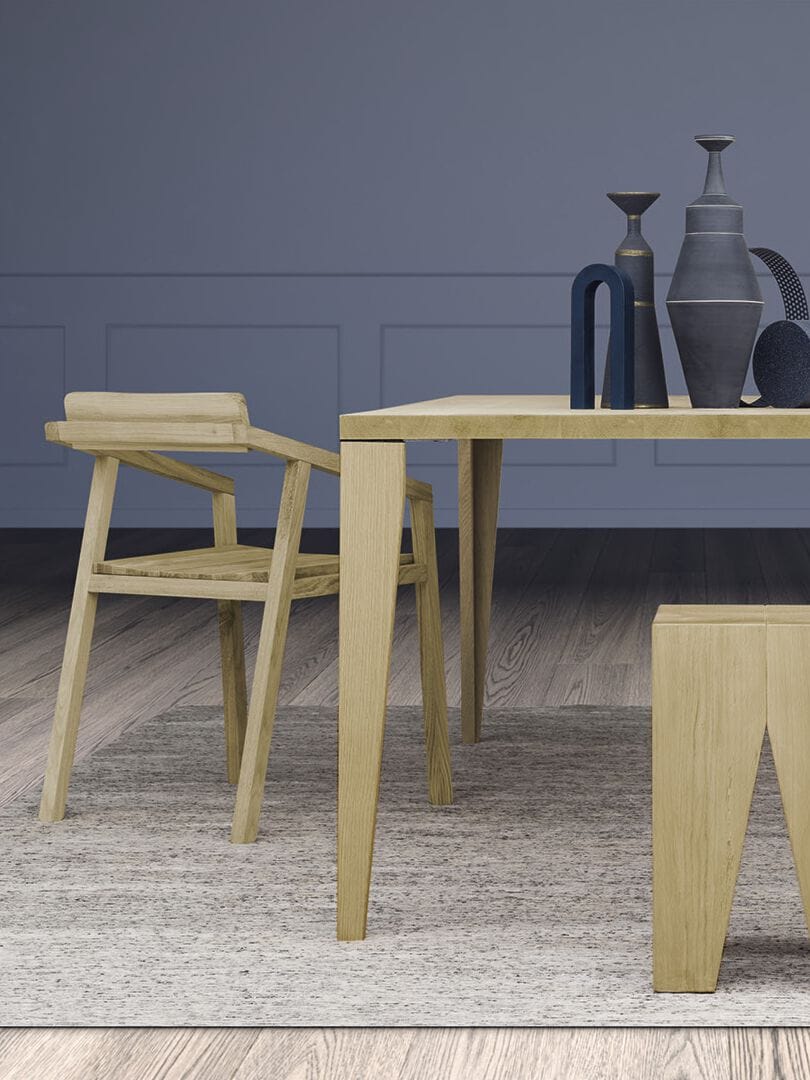 Прямоугольная столешница из дуба Devina Nais Smart ARCH-00116781 - Вид №4