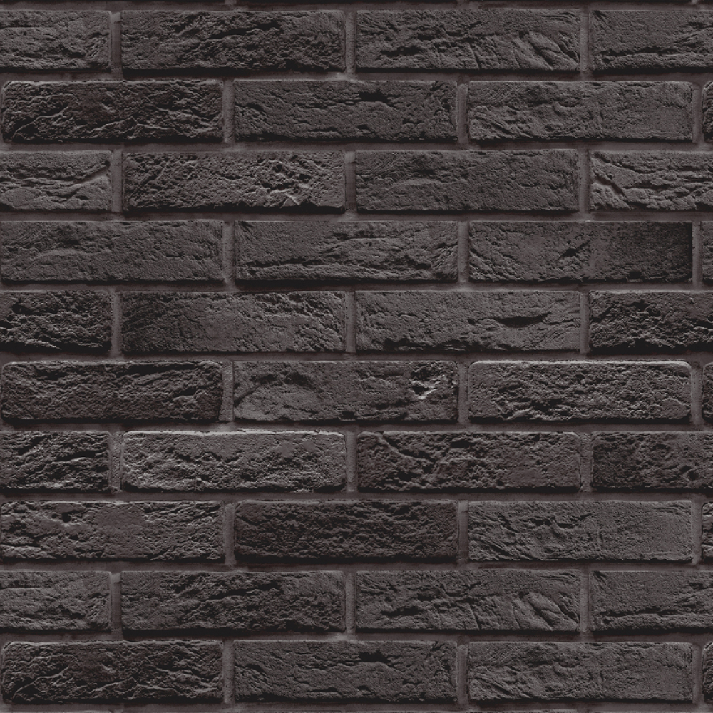 Кухонный фартук АБС Кирпич графитовый (600*3000*1,5мм) Stella Standart STSR-960