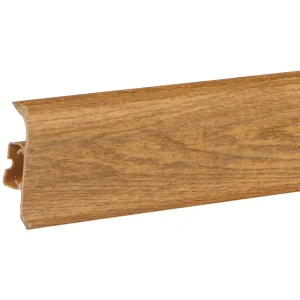 Плинтус напольный Stern 312 ПВХ 55 мм 2.5 м цвет дуб жжёный