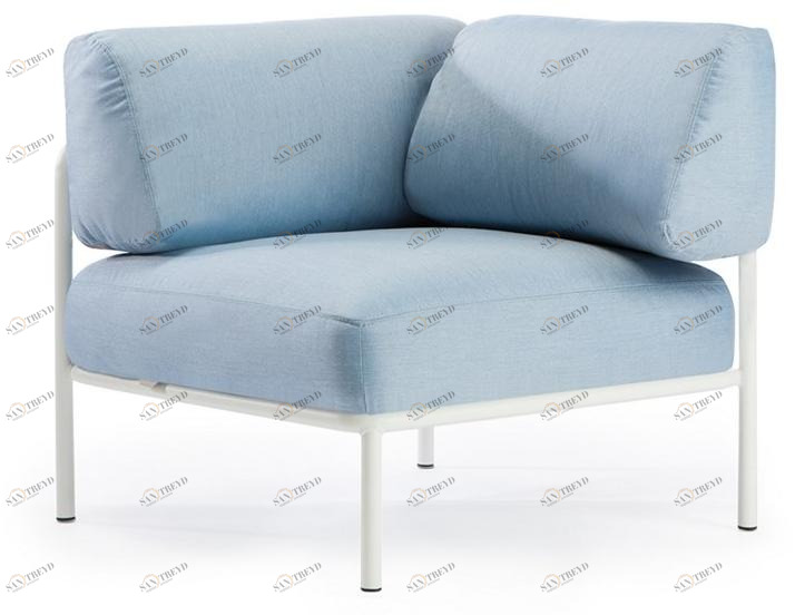 Vermobil Модульное угловое садовое кресло из акриловой ткани Miami Mi630