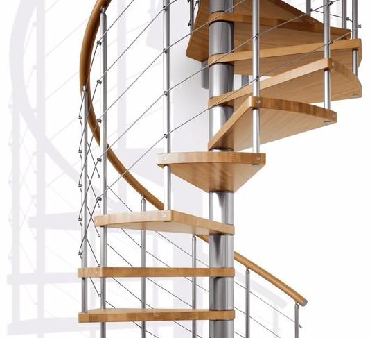 Fontanot Винтовая лестница из стали и дерева Genius sun-id-1409396 - Вид №4