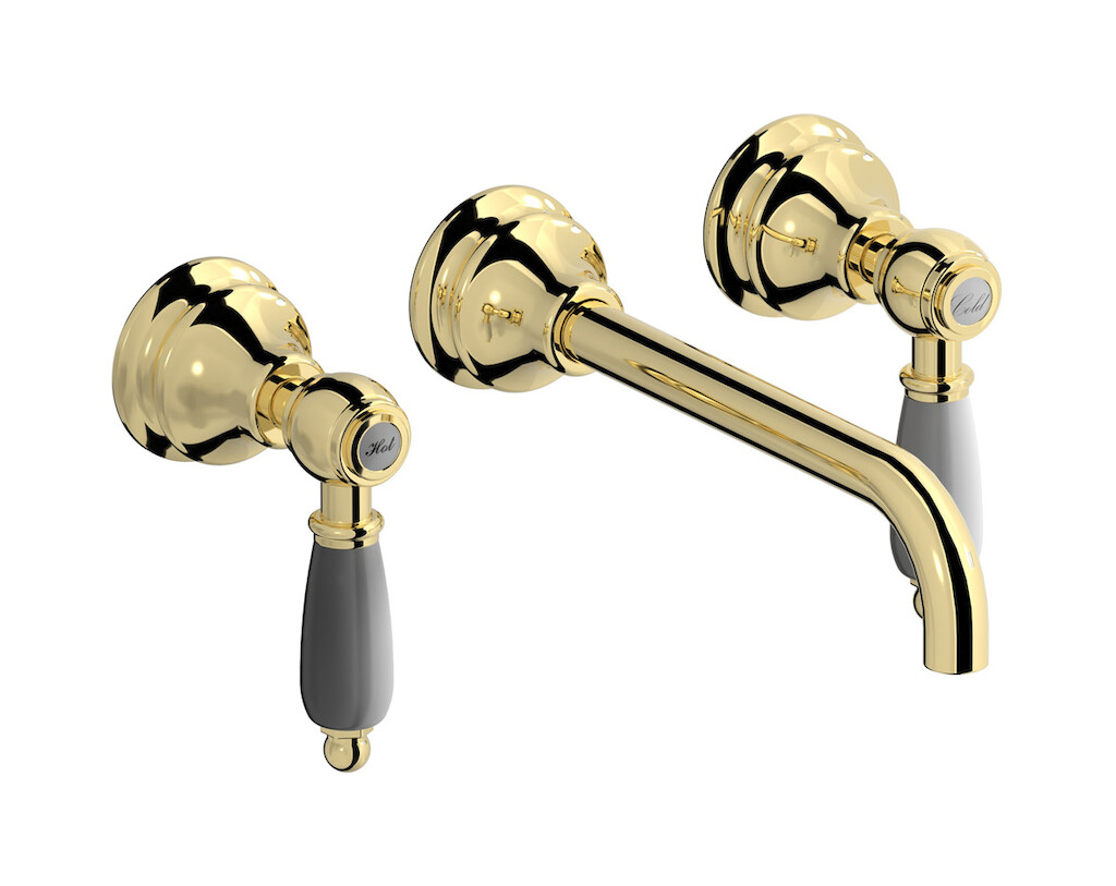 Смеситель с длинным изливом для раковины WE ARE IB hl307ii_2 Pale Gold Hermes