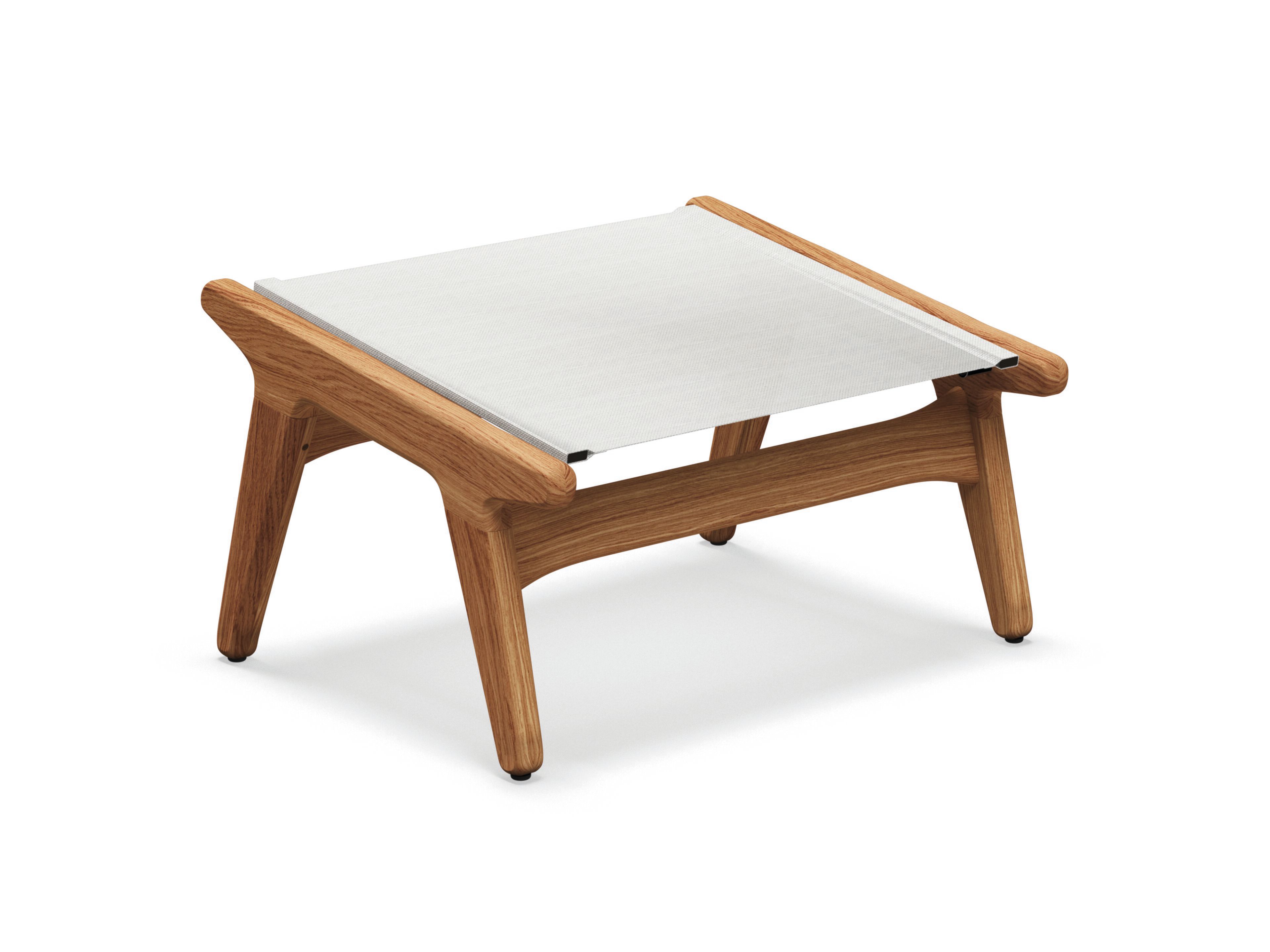 Прямоугольная Садовая подставка для ног из ткани и тика Gloster ARCH-00079614 - Вид №1