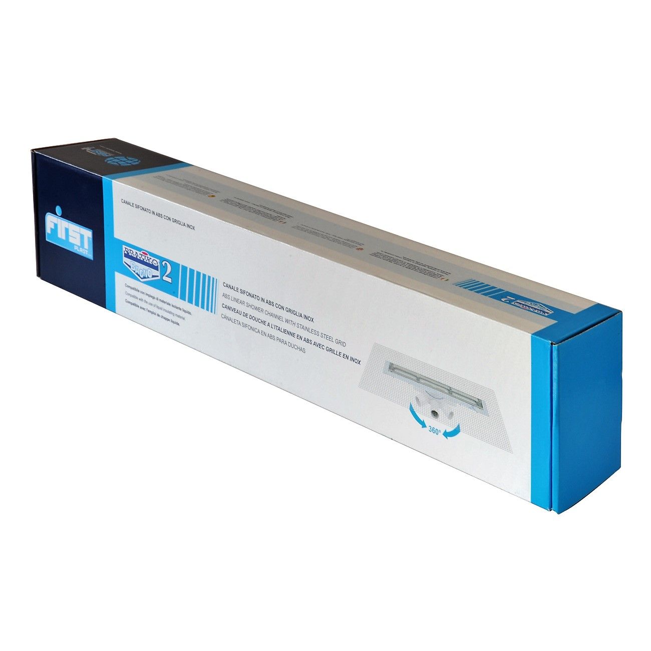 Pratiko ванная комната 2 ABS сифонный канал с решеткой из нержавеющей стали First Corporation First Plast ARCH-00139850 - Вид №1