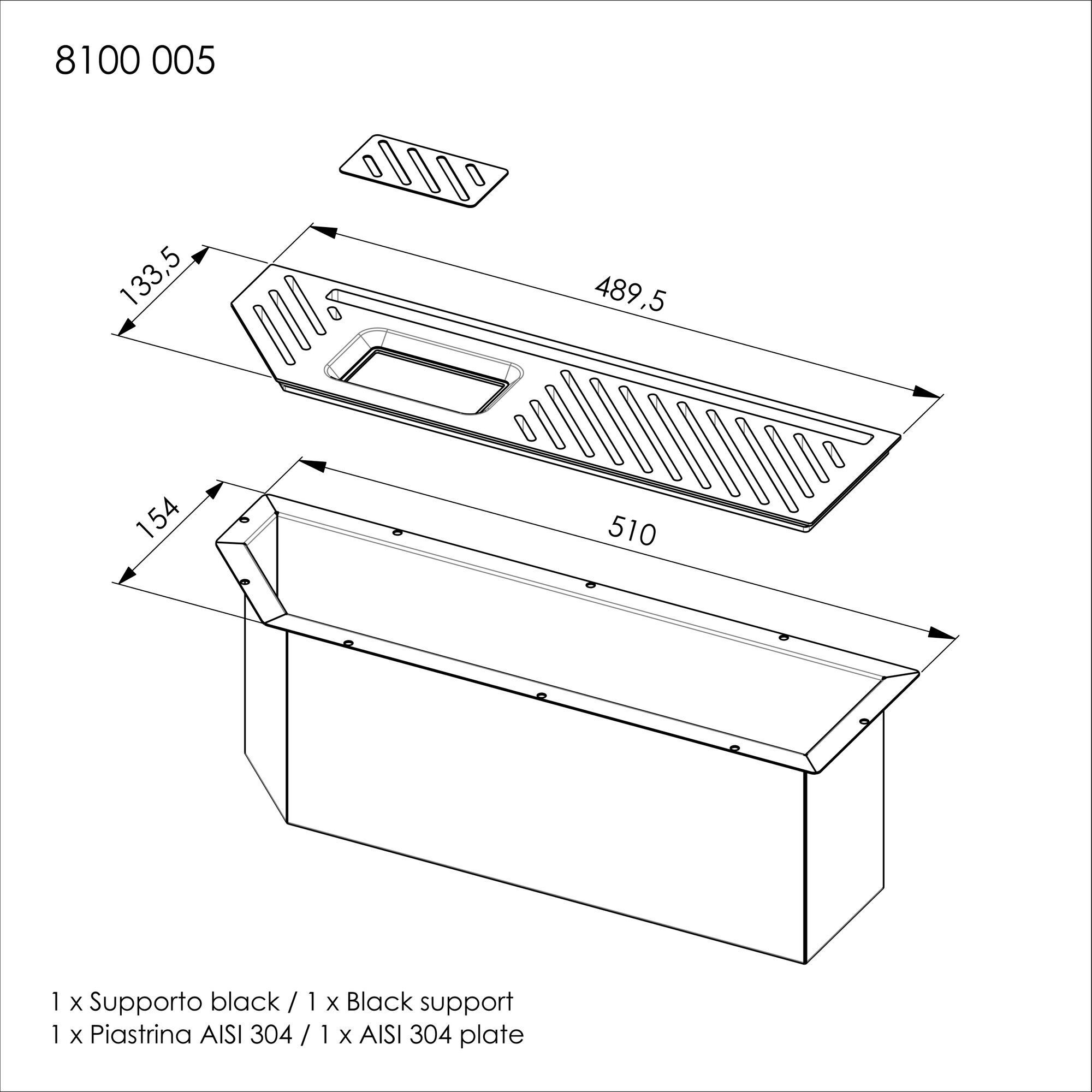 Раковина из нержавеющей стали с подходящим каналом Foster DIADE ARCH-00115732 - Вид №30