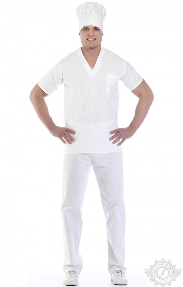 60865 Костюм пекаря  Повар  размер 44-46/182-188 Спецодежда  - Вид №10