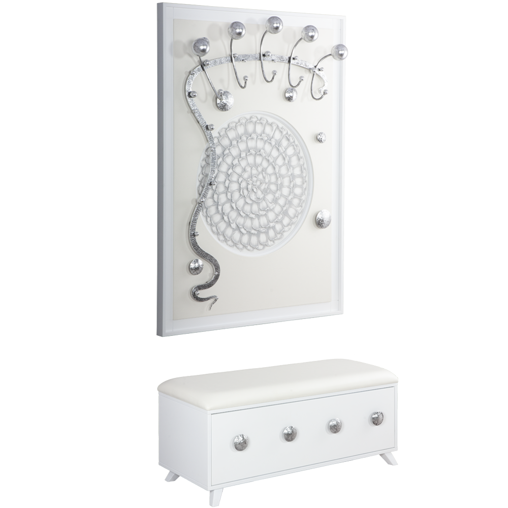 15007,14023 Настенная прихожая Heri 2 Айс BOGACHO 4627179650353, 4627179650087 - Вид №1