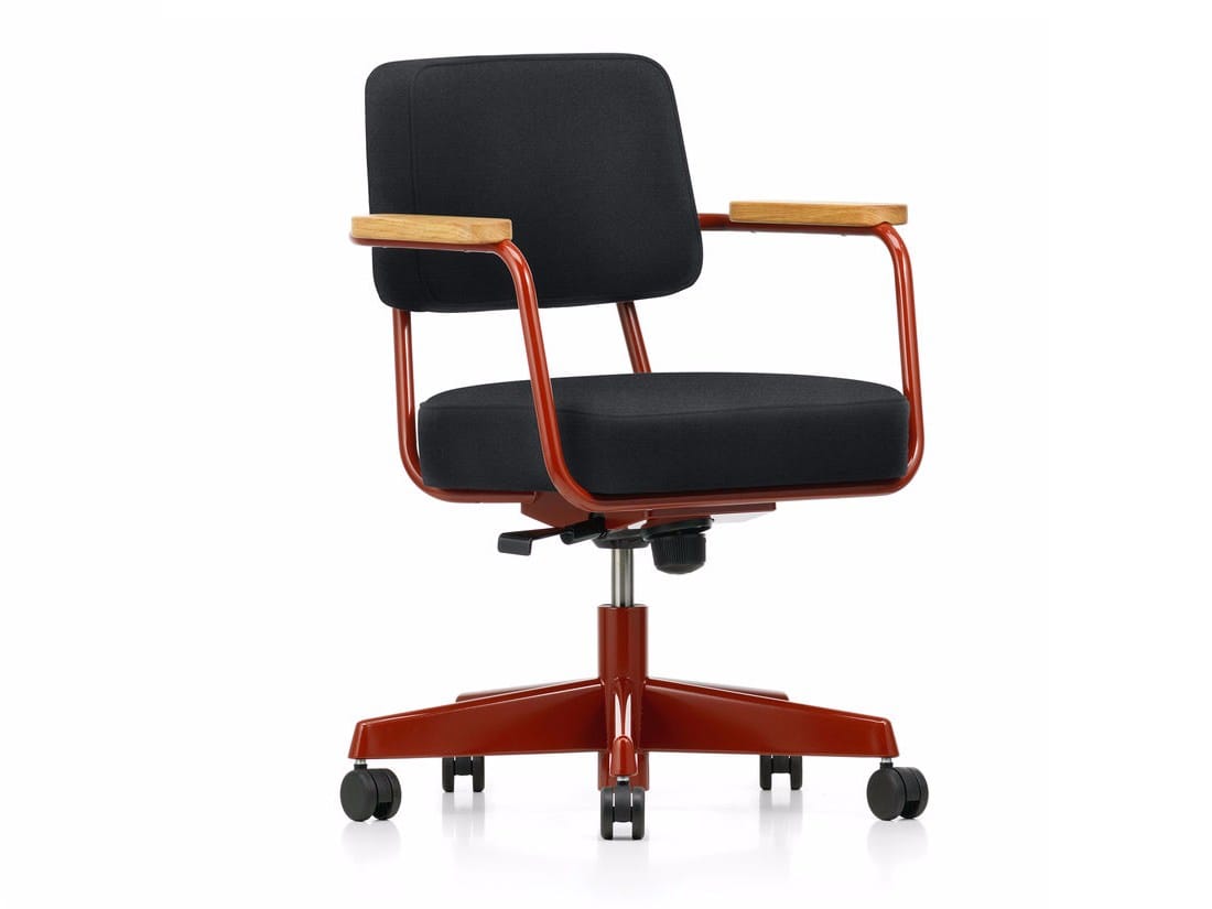Поворотный операционный офисный стул с подлокотниками VITRA FAUTEUIL DIRECTION PIVOTANT ARCH-00100265