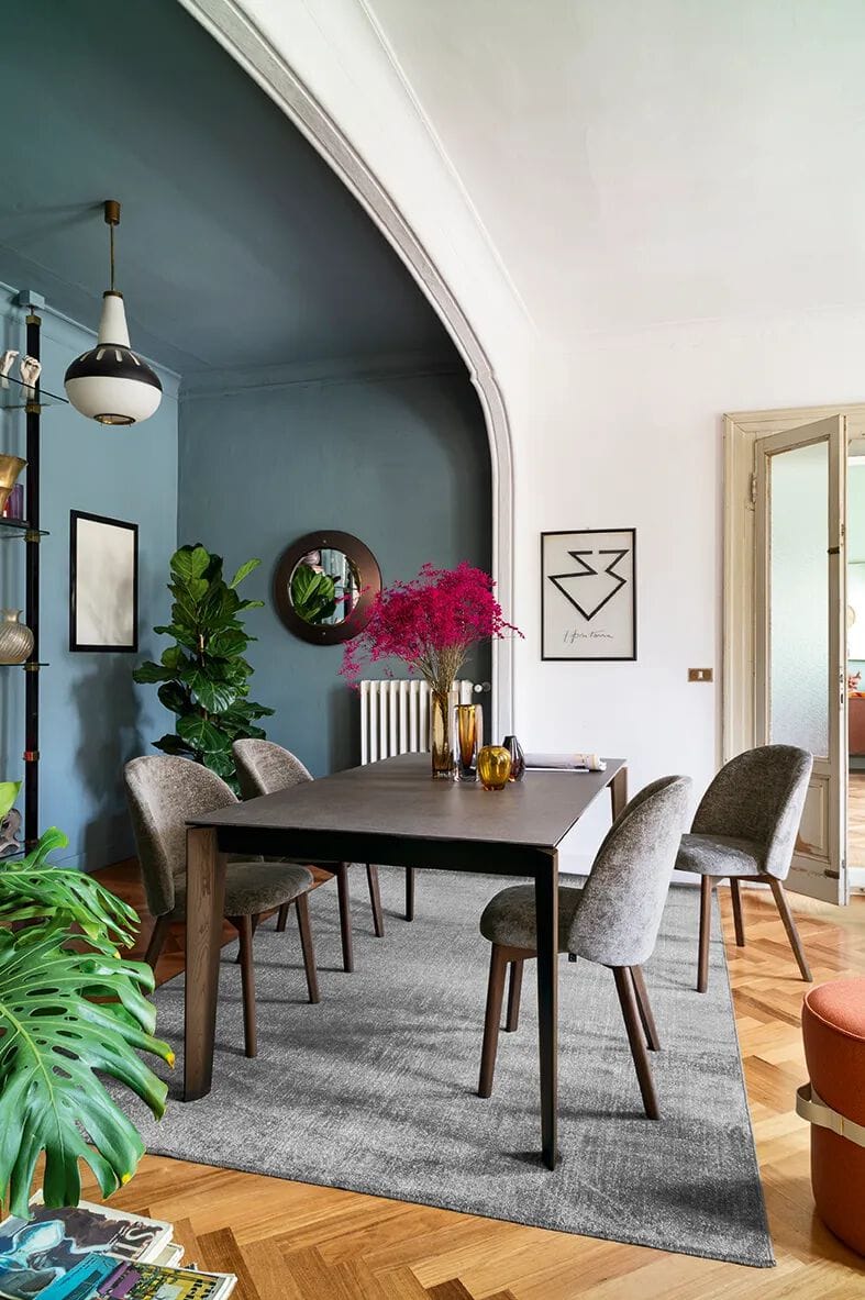 Тканевый мягкий стул с деревянными ножками Connubia Тука ARCH-00086575 - Вид №2