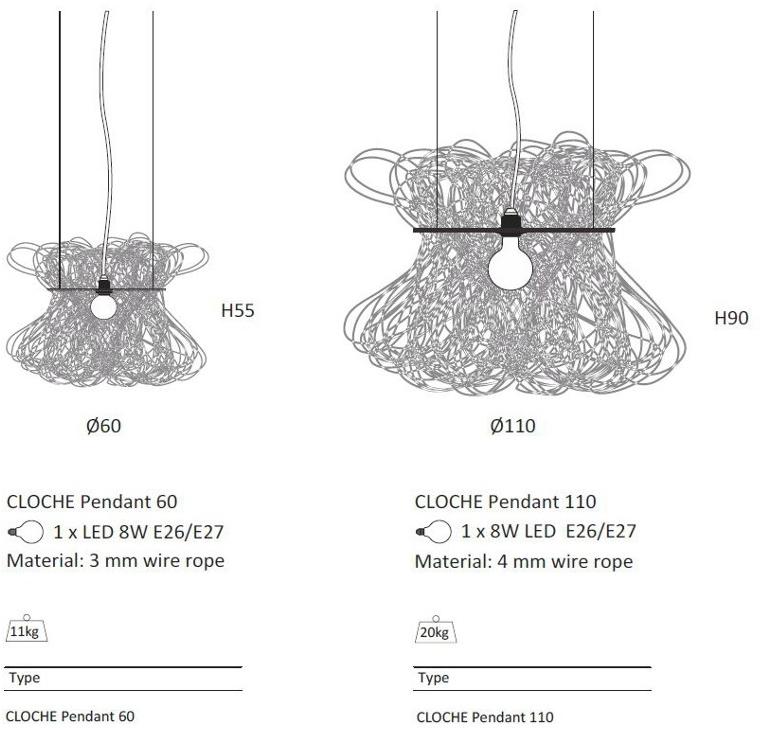Quasar Металлический светодиодный подвесной светильник Cloche sun-id-1412673 - Вид №2