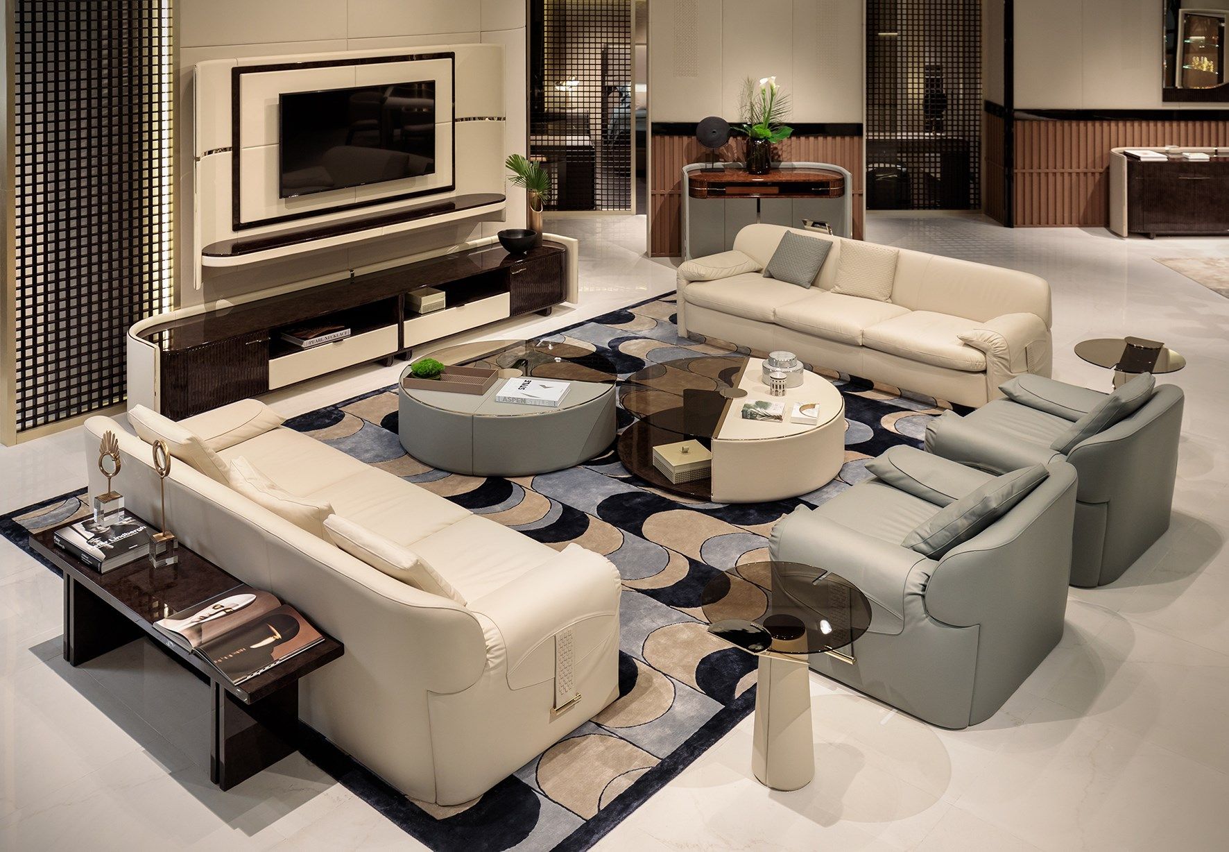 Кожаное кресло с подлокотниками Turri ARCH-00076251 - Вид №1