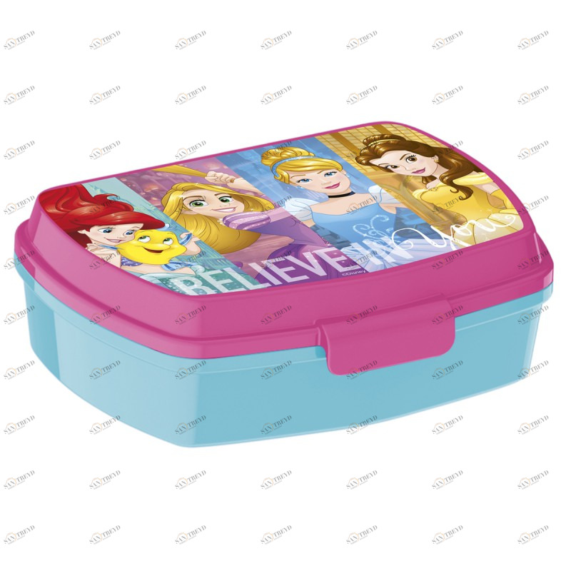 Ланч-бокс пластиковый "Принцессы. Дружные приключения", 17х14х5,6 см STOR ПРИНЦЕССЫ 335817 Голубой Santreyd 