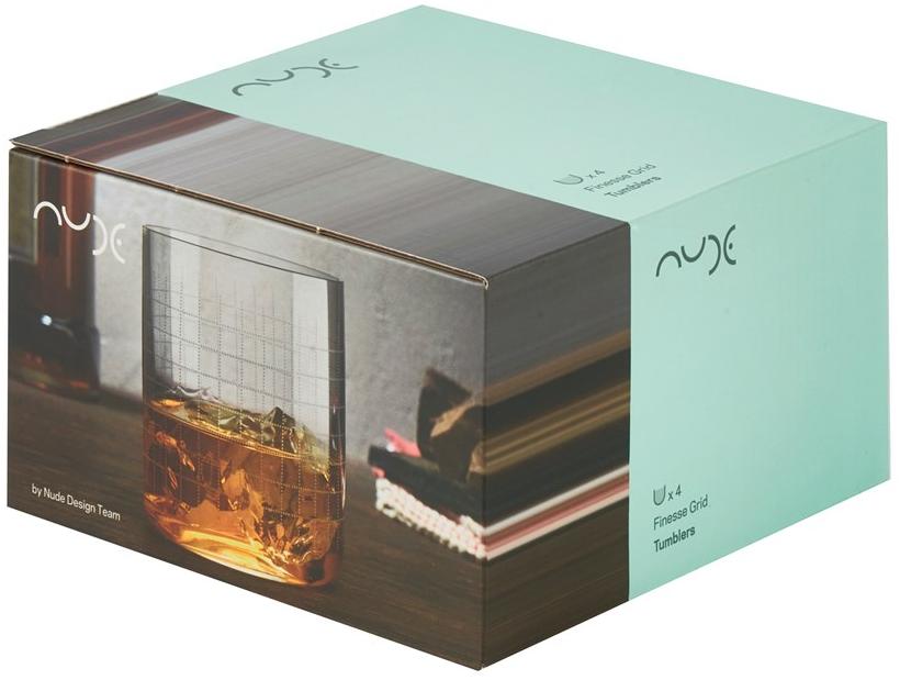 NUDE Набор из четырех стаканов для виски Finesse grid sun-id-1460098 - Вид №4