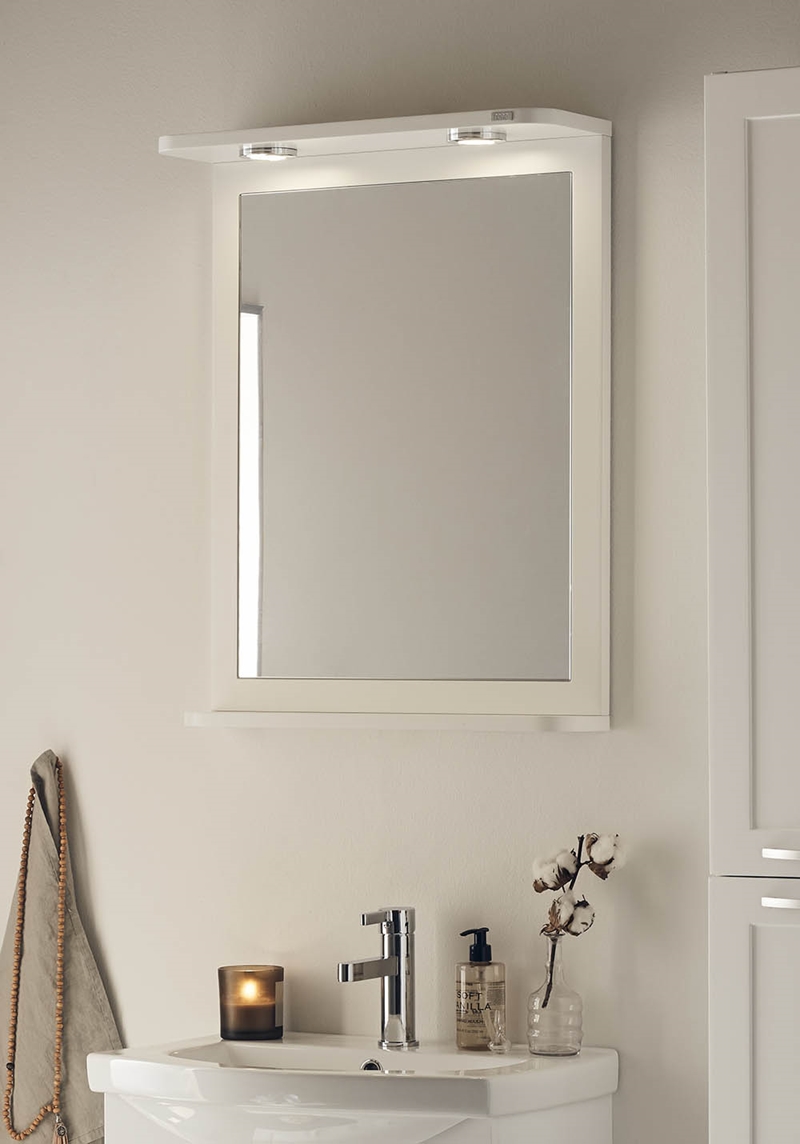 1285 Зеркало Fix 550 Белый Матовый Noro  Белый  - Вид №1