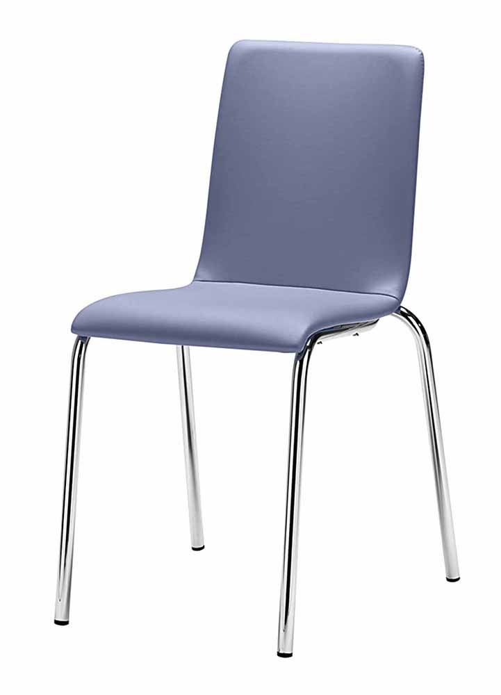 Luna 104 Стул со стальным каркасом на 4 ножках, сиденьем и спинкой из дерева или бука. Et al. Luna - Вид №1