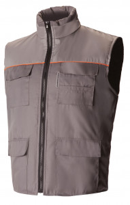 65042 Жилет "Профессионал" зимний темно-серый со светло-серым  Зимняя спецодежда  размер 56-58/170-176