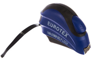 15837080 Рулетка с нейлоновым покрытием ленты 10м х 25мм 050115-100-025 Eurotex