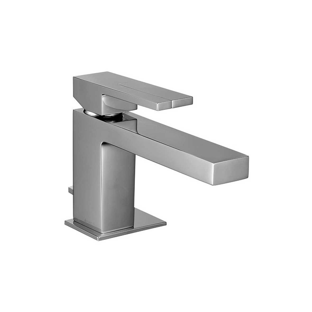 3303SF  Смеситель для раковины на 1 отверстие, удлиненный изливвылет 14,5 см без ручки ограничитель потока воды до 5 л/мин при 3 бар подводка с донным клапаном (a) ручка 3348 заказывается отдельно см раздел ''Ручки'' Fantini Rubinetti AR/38