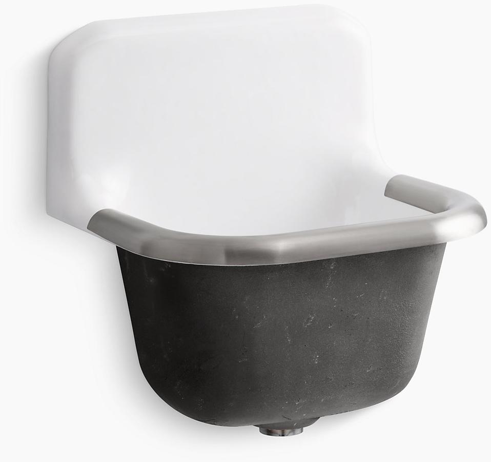 K-6718-0 Подвесная раковина настенная прямоугольная Kohler  белая 