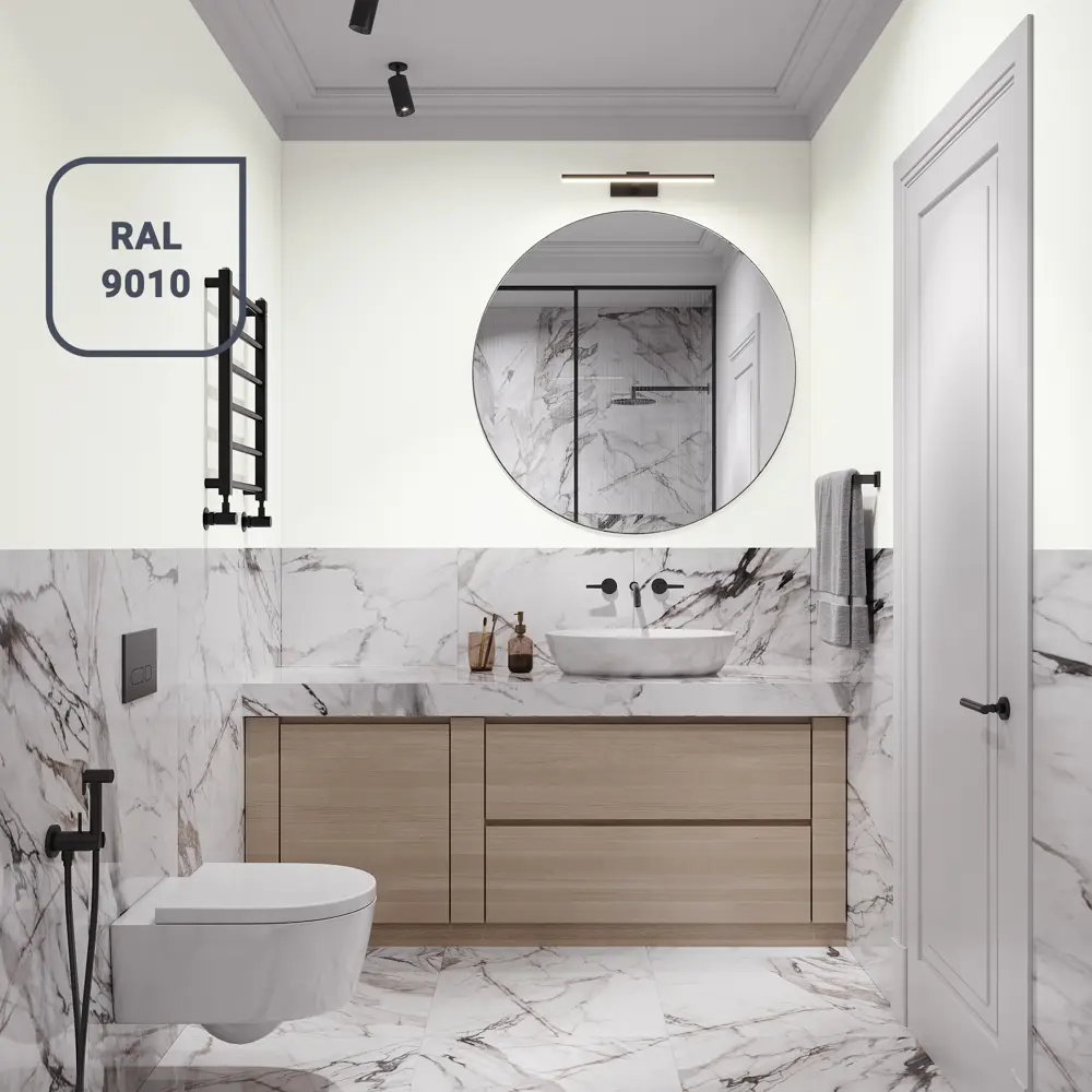 Краска Husky для влажных помещений - матовая белая 5 л 84391861 STLM-0049065 - Вид №6