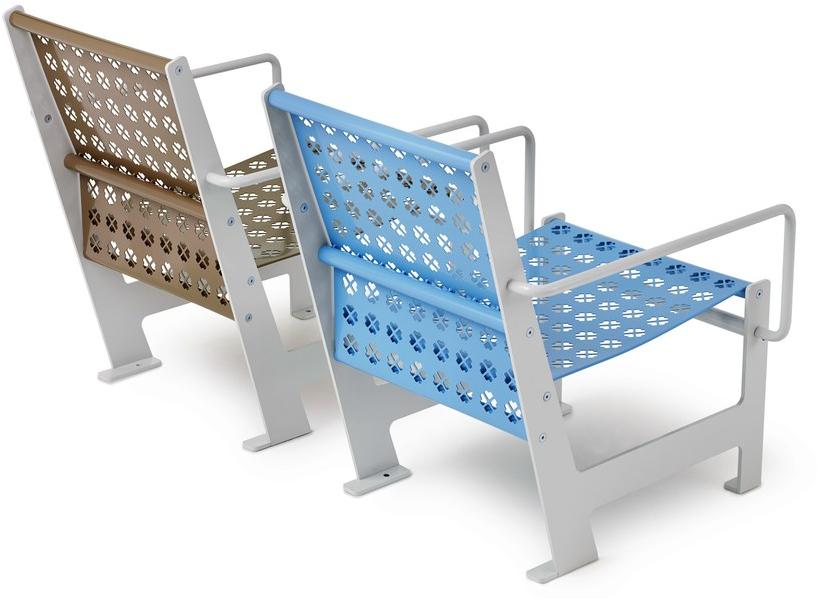 Nola Industrier Садовое кресло из стали с подлокотниками Low/high sun-id-1442851 - Вид №3