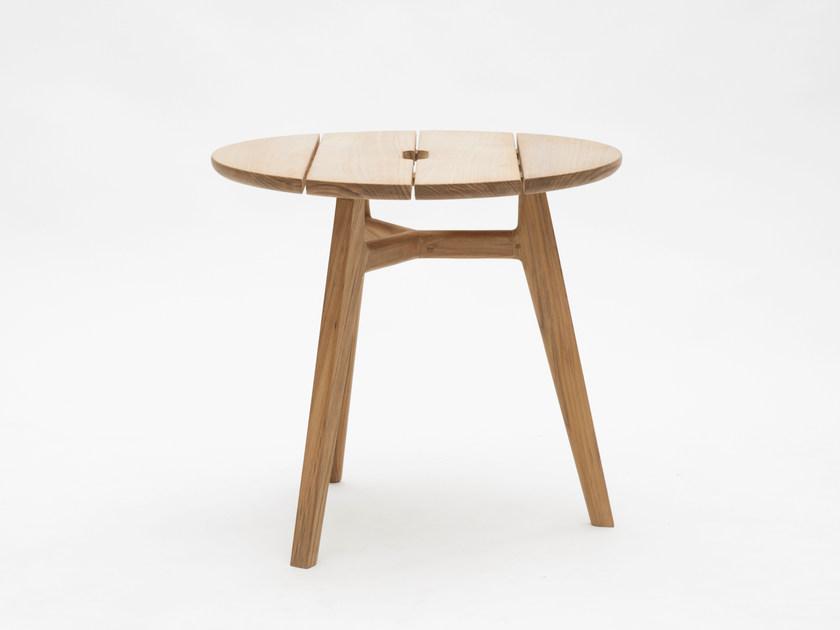 Ethimo Круглый садовый столик из тика Knit Knittb01 - Вид №2