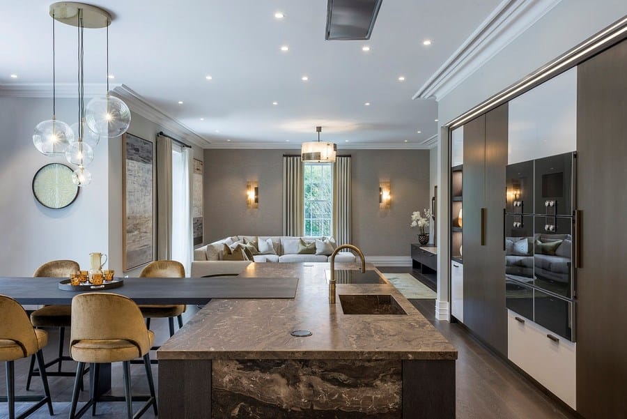 Кухня на заказ с рамными дверцами, выполненными по чертежу TM Italia Cucine D90 ARCH-00144296 - Вид №1