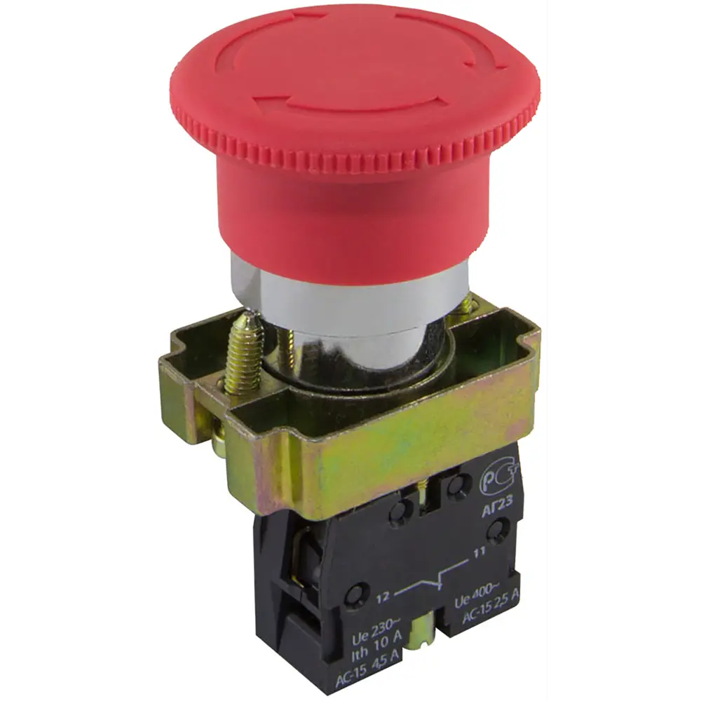 Кнопка управления Duwi BS542 аварийная с фиксацией STLM-2109006