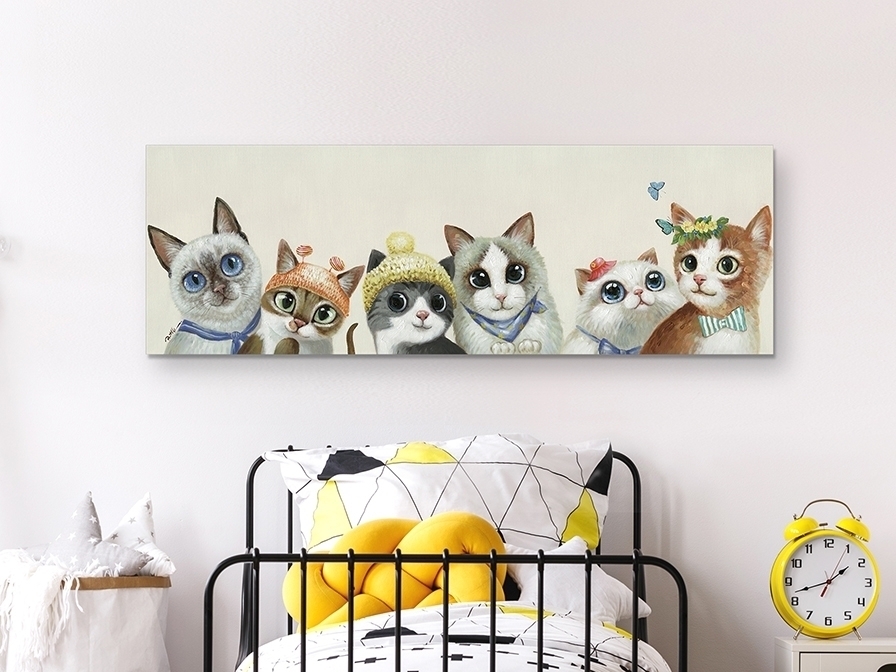 091288 Картина 150x50 Schuller Miau  - Вид №1