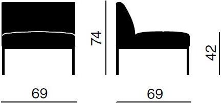 Quadrifoglio Приставное кресло для залов ожидания Astro sun-id-1382887 - Вид №6