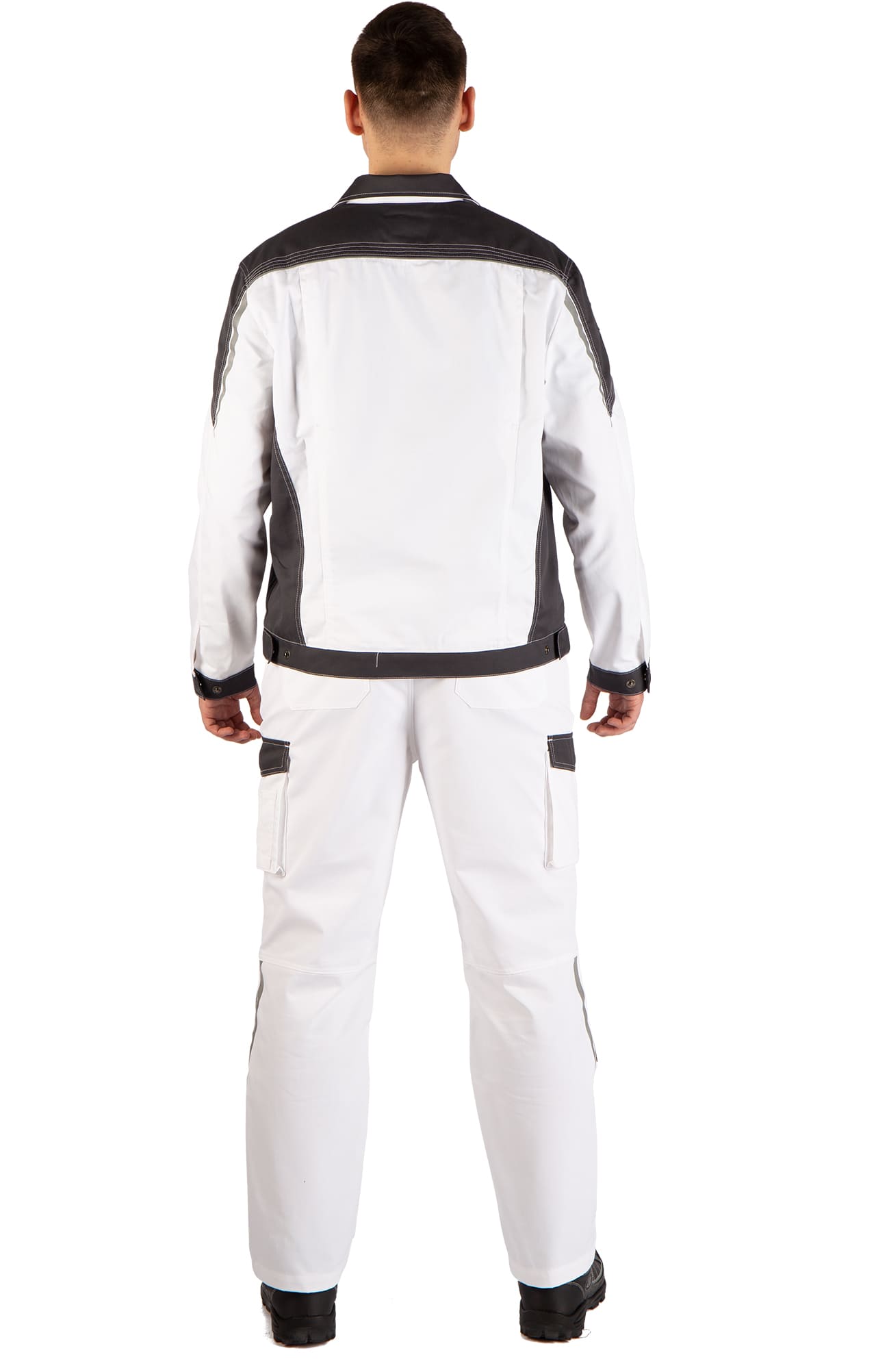 4974830 Костюм  NEW белый графит STATUS  Летняя спецодежда  размер 56-58/182-188  - Вид №18