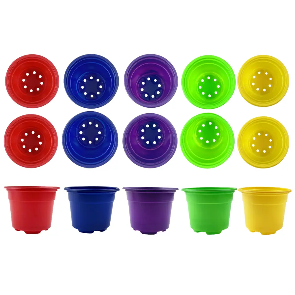 ГАЗОНCITY Color — набор горшков для рассады с вентиляцией, 10 шт 89397537 STLM-1575497 - Вид №1