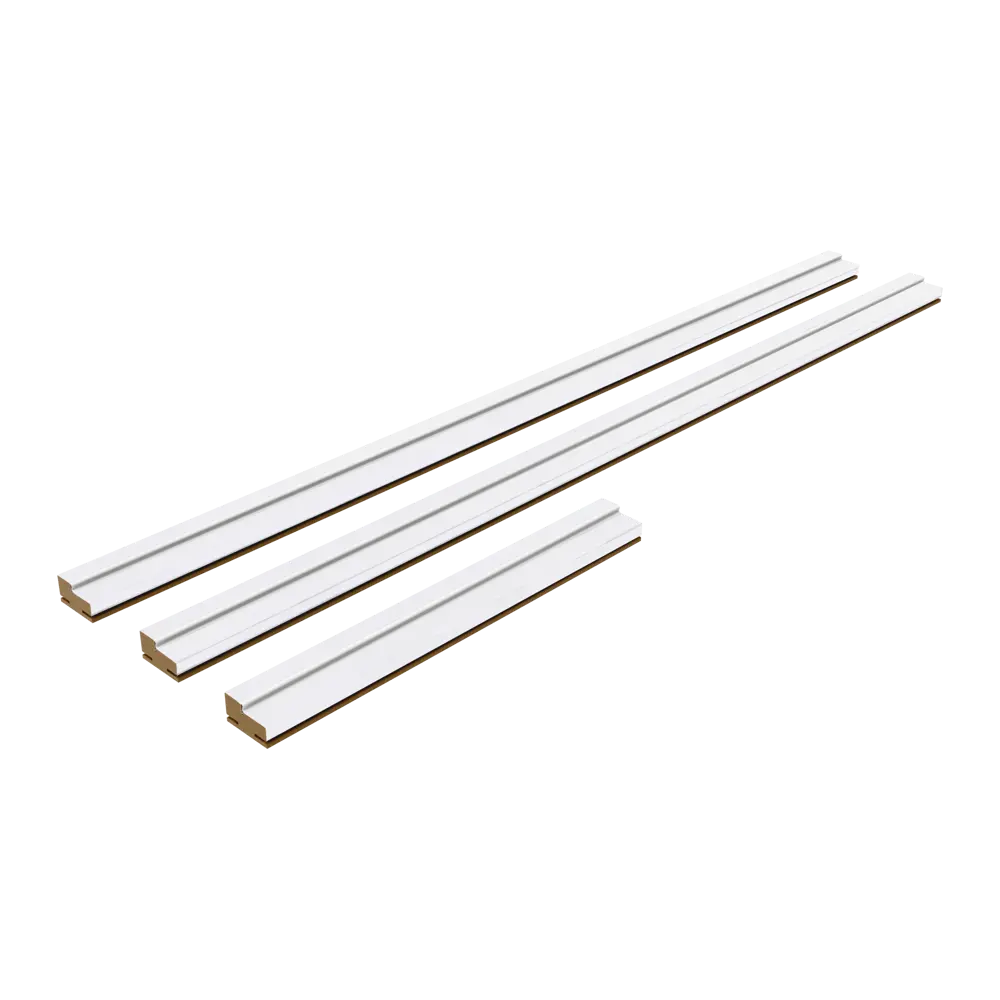 Комплект дверной коробки Богема 2070x70x32 мм Hardflex цвет белый PORTIKA STLM-2102136 - Вид №1