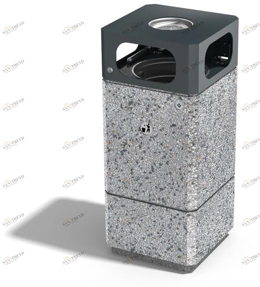 ENCHO ENCHEV - ETE Бетонный мусорный бак с крышкой для улицы  182 