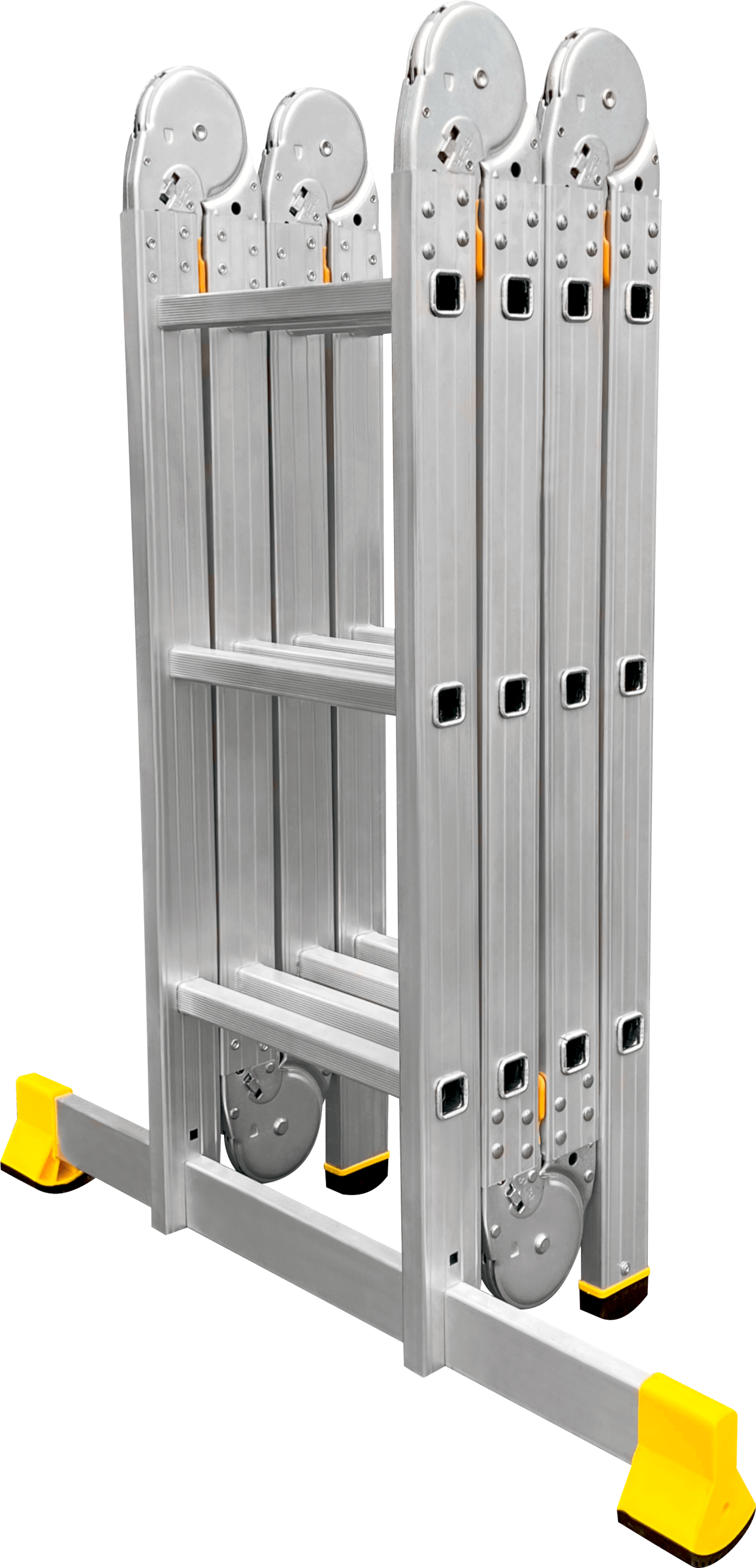 Алюминиевая четырехсекционная шарнирная универсальная лестница (трансформер) T 4133L ALUMET  - Вид №1