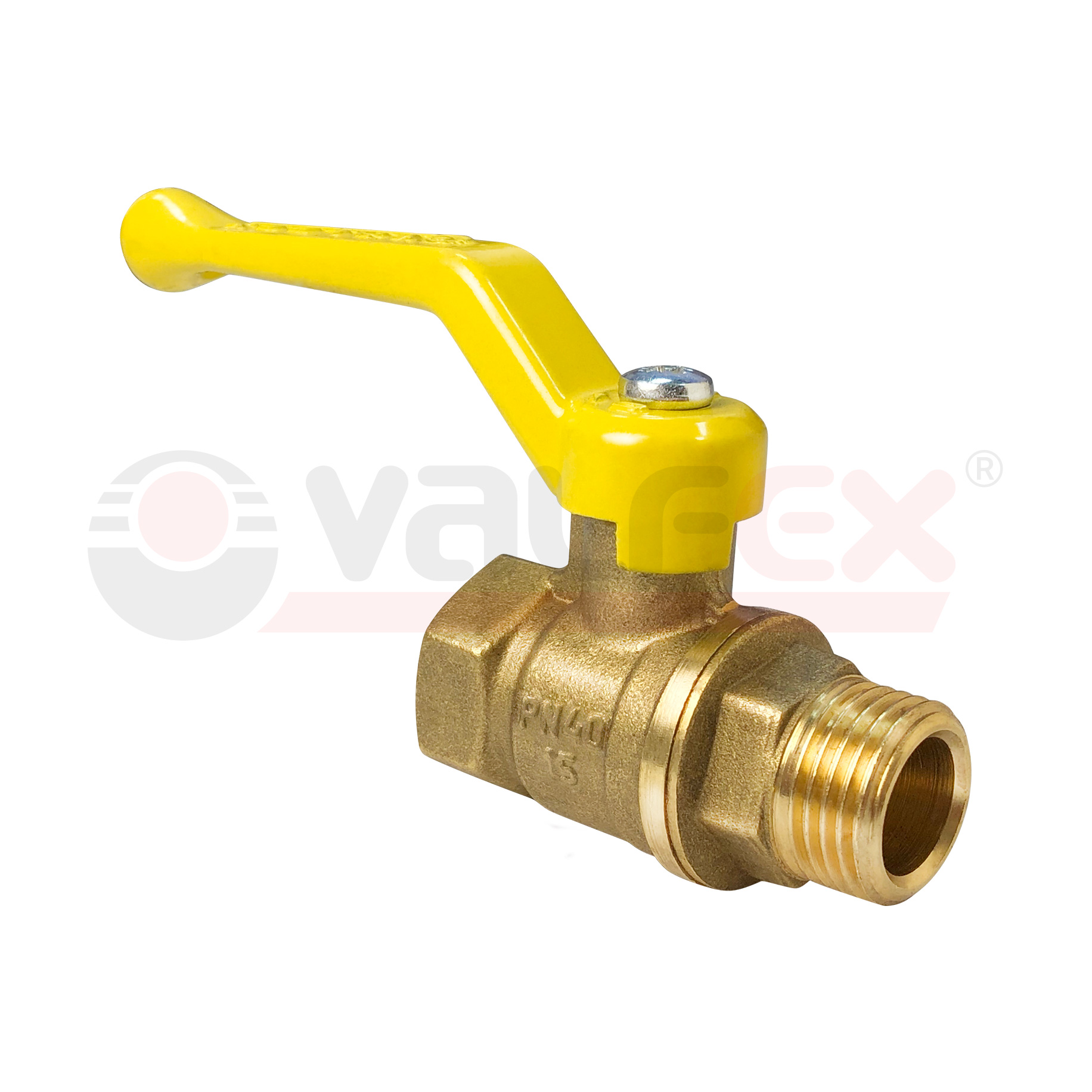 VF.272.LR3.112 Valfex Кран шаровой для газа, ручка-рычаг (внутр.-наруж.)  1 1/2" 