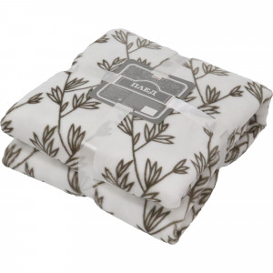 84378924 Плед «» 180x200 см фланель цвет бежевый Fern