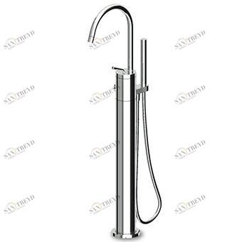 ZP1629 - R99797 Смеситель для ванны и душа, однорычажный, с переключателем и душевым комплектом. Zucchetti Isy 