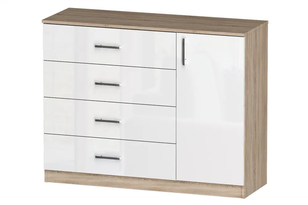 91545923 Комод Furnistyle 10691 5 ящиков 115x40x90 см ЛДСП цвет разноцветный STLM-1096604