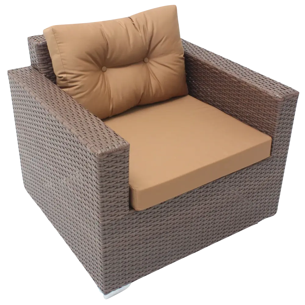 Кресло садовое Lavantera 85x77x85 см искусственный ротанг цвет коричневый 85023290 STLM-2021595 Santreyd  - Вид №7