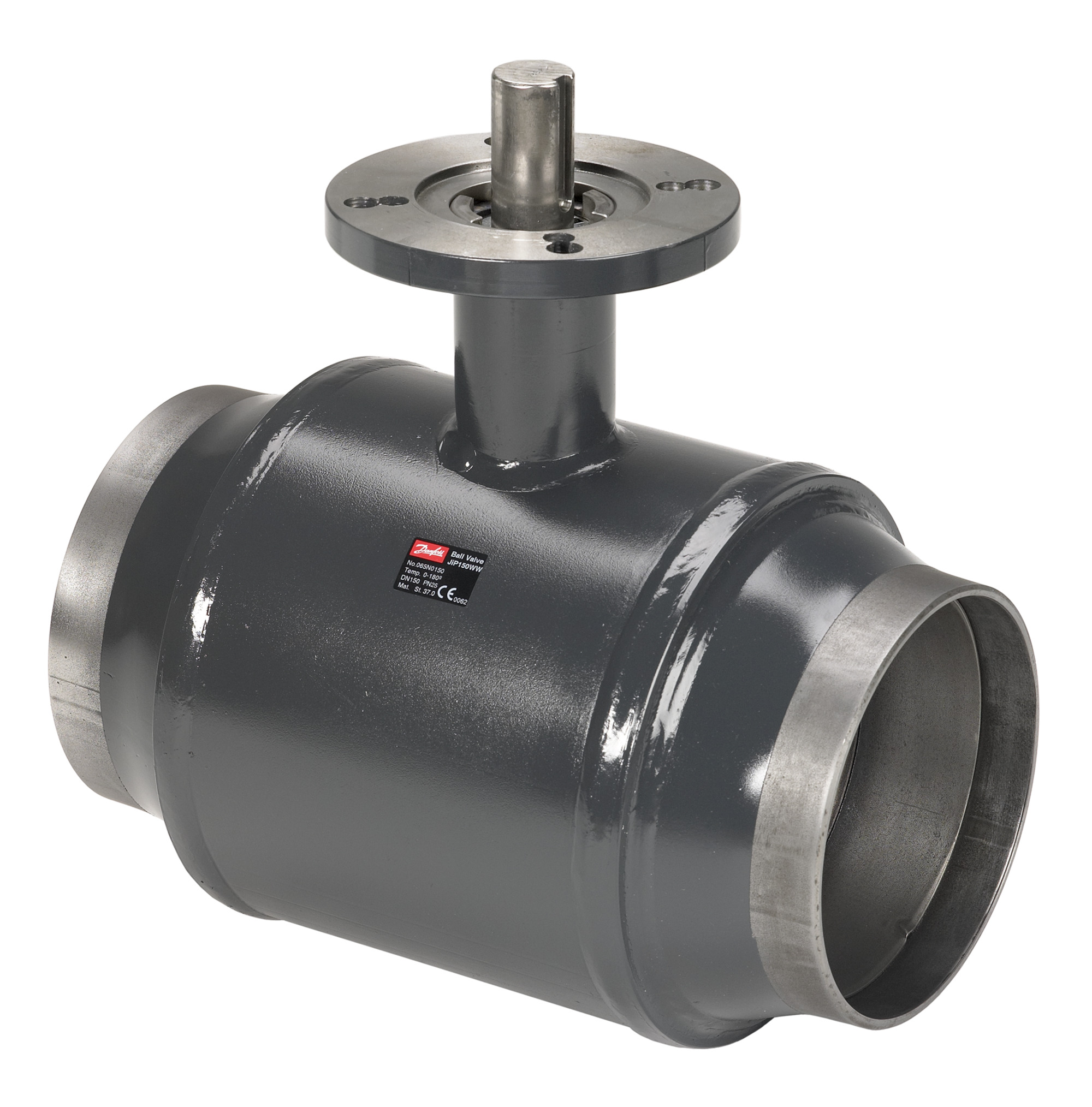 Danfoss JiP цельносварные из углеродистой стали с полным проходом (PN 16/25/40) JIP FF Кран шар полнопр Ду25 Ру40 руч 065N1310  - Вид №20
