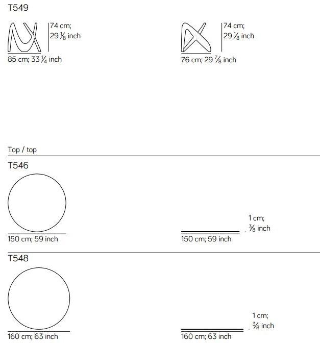 AMURA Круглый стол из дерева и стекла Nx sun-id-1515666 - Вид №7