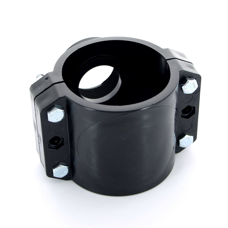 Врезка монтажная 75 x 3/4" ВР, 4 болта, для труб ПНД UNIDELTA 1019075003 - Вид №1