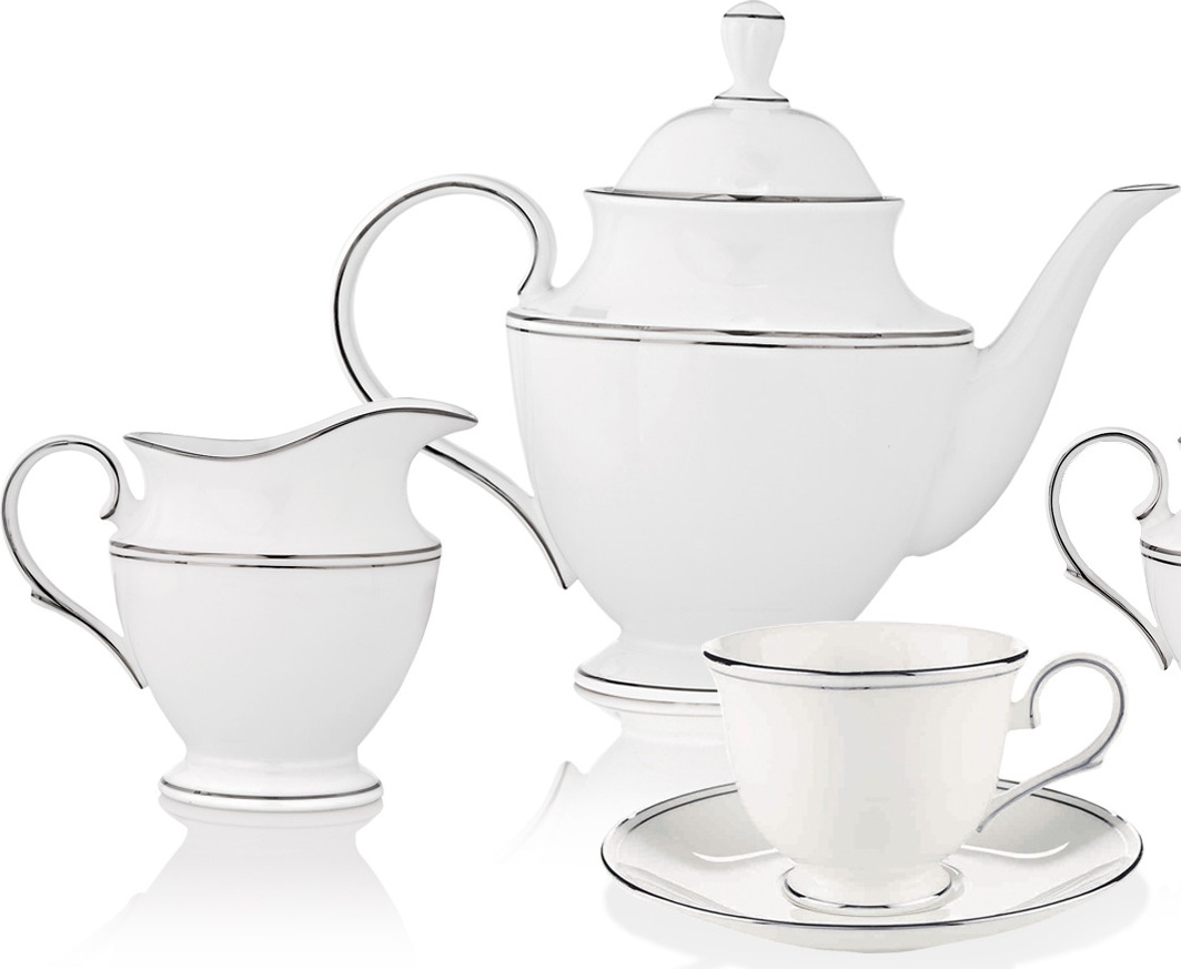 10667305 Lenox Сервиз чайный Lenox "Федеральный,платиновый кант" на 6 персон 15 предметов Фарфор костяной 
