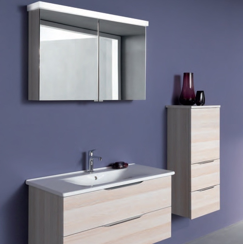 Композиция № 1 Essento Collection комплект мебели для ванной комнаты Burgbad 41969 - Вид №1