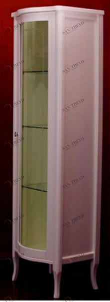 Витрина MIGLIORE Bella ML.BLL-VT451.DR со стеклянной дверцей, нежно-розовый ML.BLL-VE451.DR