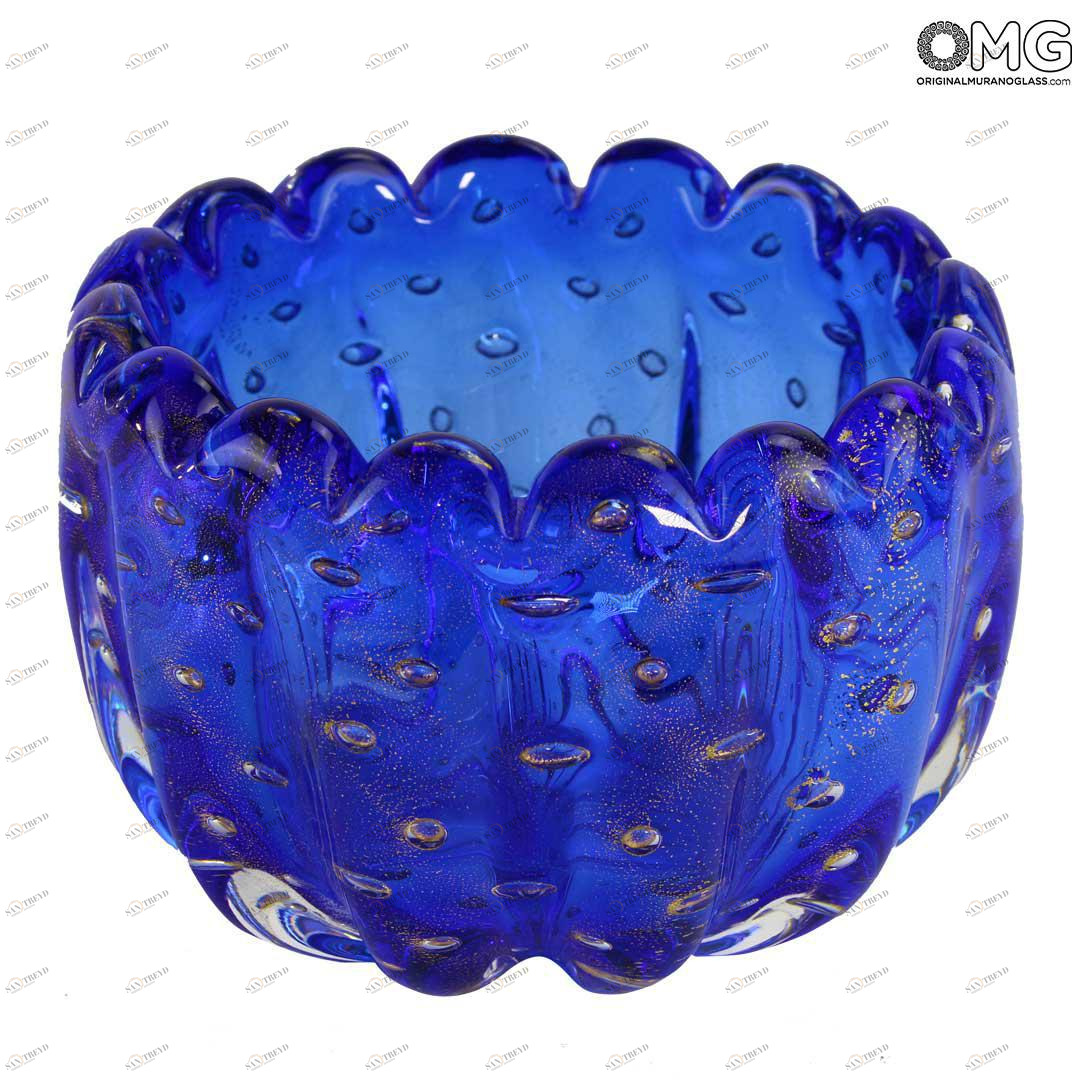 4827 ORIGINALMURANOGLASS Ваза Провенца - соммерсо - муранское стекло OMG 12 см 