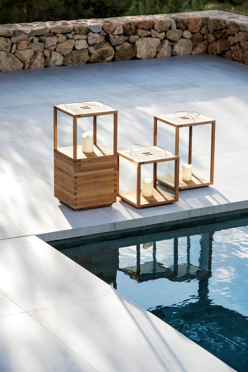 TRIBÙ Фонарь из тикового дерева Accessories D5015/d5016/d5017 - Вид №1